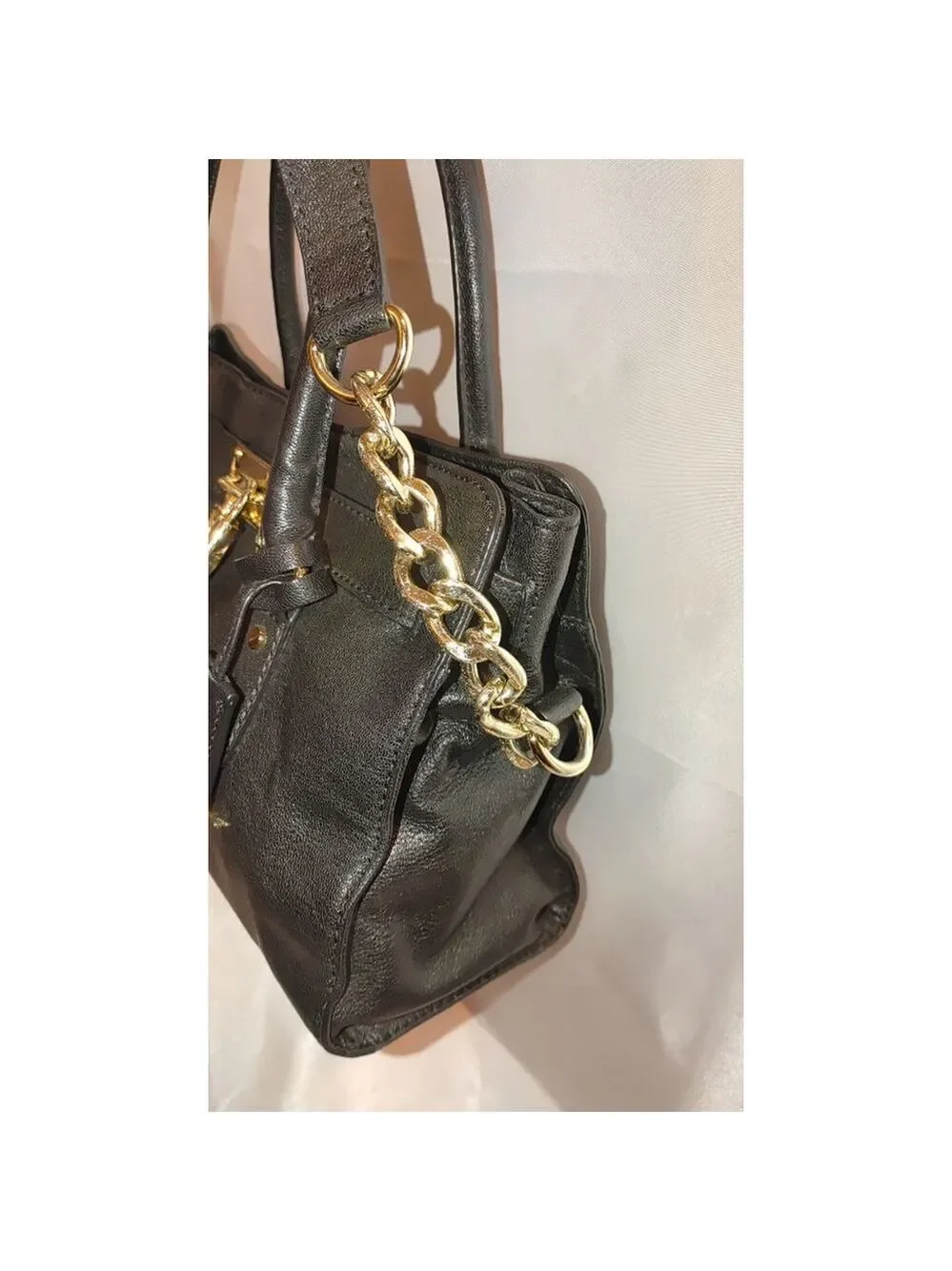 Michael Kors Hamilton Pebbled Leather Satchel